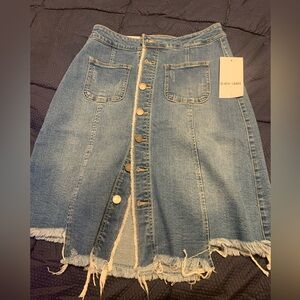 Black Label jeans skirt size M new w tags